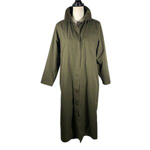 L.L. Bean Womens Petite Small Long Coat trench coat Detachable Liner cabincore